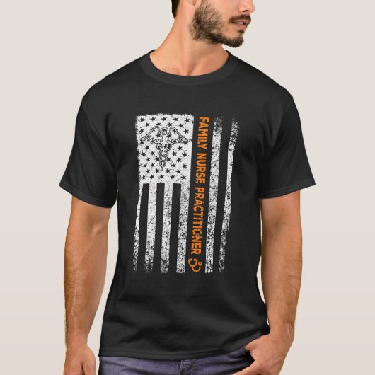 家族ナース開業者旗Fnp看護卒業生 Tシャツ (正面)