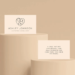 家族ハートロゴ授乳授乳専門家 名刺