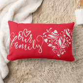 家族ハート腰枕 ランバークッション (ブランケット)