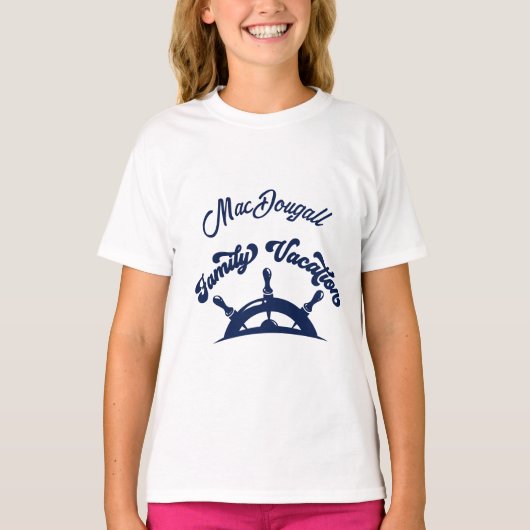 家族バケーション 揃いのクルーズTシャツ Tシャツ (正面)
