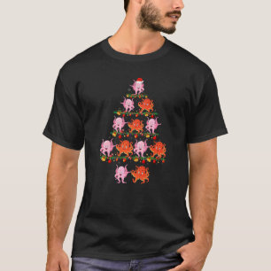 家族パジャマセット クリスマス マッチング タコ Xmas Tシャツ