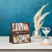 家族パパ – 父の日ウッドフォトコラージュ フォトプラーク (インサイチュ)