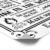 家族パーソナライズされたのキャビン規則 ポスター (角)