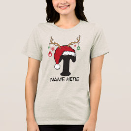 家族パーソナライズされたのクリスマスの名前シャツ トライブレンドＴシャツ