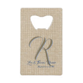 家族パーソナライズされたのクレジットカード開封器 クレジットカード栓抜き (正面)