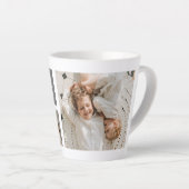 家族パーソナライズされたのコラージュの贈り物 カフェラテマグ (右アングル)