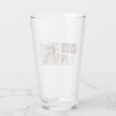 家族パーソナライズされたのコラージュの贈り物 タンブラーグラス (裏面)