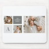 家族パーソナライズされたのコラージュの贈り物 マウスパッド (正面)