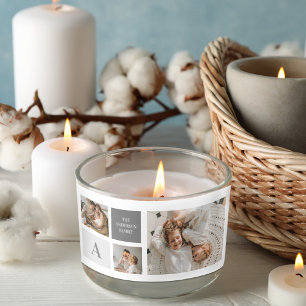 家族パーソナライズされたのコラージュの贈り物 長方形シール