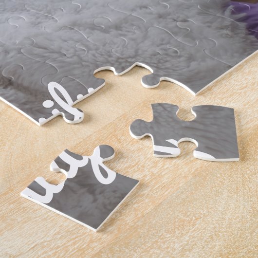 家族パーソナライズされたの写真お母さんを愛する ジグソーパズル (側面)