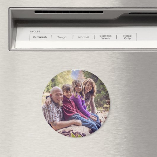 家族パーソナライズされたの写真と名前マグネット マグネット (インサイチュ (食洗機))