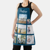 家族パーソナライズされたの写真のコラージュ名 エプロン (インサイチュ)