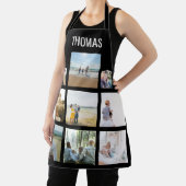 家族パーソナライズされたの写真のコラージュ名 エプロン (インサイチュ)