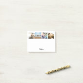 家族パーソナライズされたの写真のコラージュ名 ポストイット (デスク上)