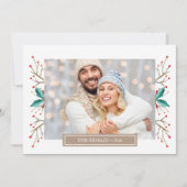 家族パーソナライズされたの写真グリーティングカード シーズンカード (正面)