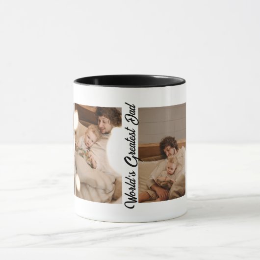 家族パーソナライズされたの写真コラージュの一種 マグカップ (中央)