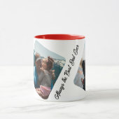 家族パーソナライズされたの写真コラージュの一種 マグカップ (中央)