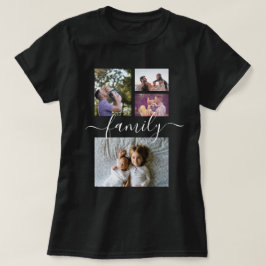 家族パーソナライズされたの写真コラージュの一種 Tシャツ