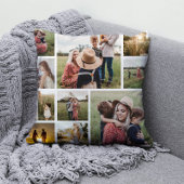 家族パーソナライズされたの写真コラージュ クッション