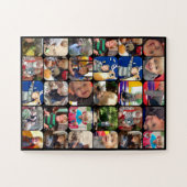 家族パーソナライズされたの写真コラージュ ジグソーパズル (横)