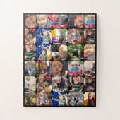 家族パーソナライズされたの写真コラージュ ジグソーパズル (縦)