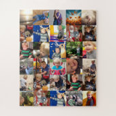 家族パーソナライズされたの写真コラージュ ジグソーパズル (縦)