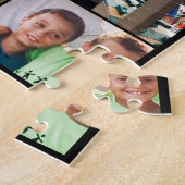 家族パーソナライズされたの写真コラージュ ジグソーパズル (側面)