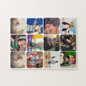家族パーソナライズされたの写真コラージュ ジグソーパズル (横)