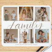 家族パーソナライズされたの写真コラージュ マウスパッド