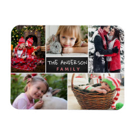 家族パーソナライズされたの写真コラージュ マグネット