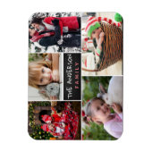 家族パーソナライズされたの写真コラージュ マグネット (縦)