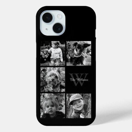 家族パーソナライズされたの写真コラージュ Case-Mate iPhoneケース (裏面)