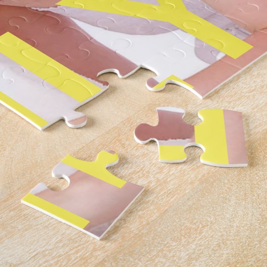 家族パーソナライズされたの写真パズル ジグソーパズル (側面)