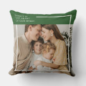 家族パーソナライズされたの写真装飾用クッション クッション (正面)