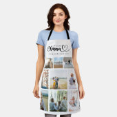 家族パーソナライズされたの写真集ナナ エプロン (着用した状態)