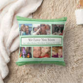 家族パーソナライズされたの写真 クッション (ブランケット)