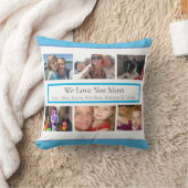 家族パーソナライズされたの写真 クッション (ブランケット)