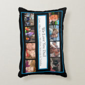 家族パーソナライズされたの写真 |パパ アクセントクッション (正面(垂直))