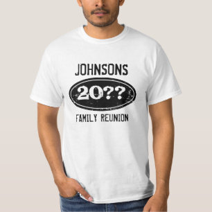 家族パーソナライズされたの懇親会tシャツ(デート) tシャツ