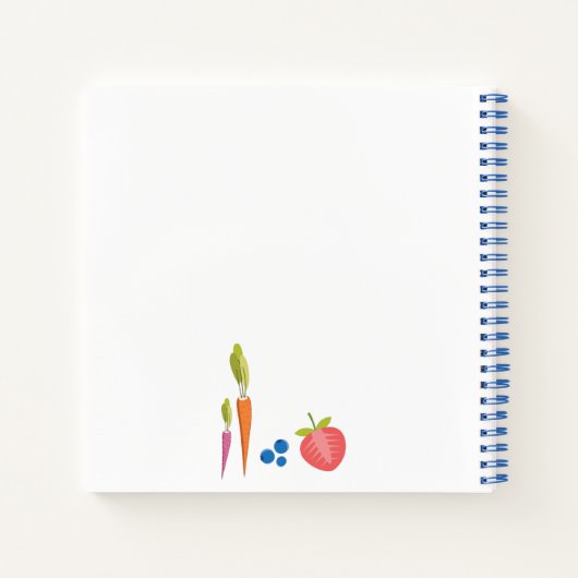 家族パーソナライズされたの料理本（写真を追加） ノートブック (裏面)