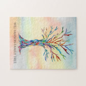 家族パーソナライズされたの木 ジグソーパズル (横)