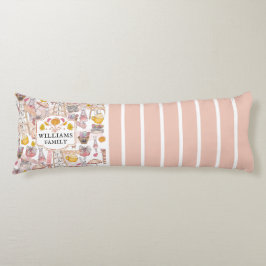 家族パーソナライズされたの秋の水彩 ボディピロー