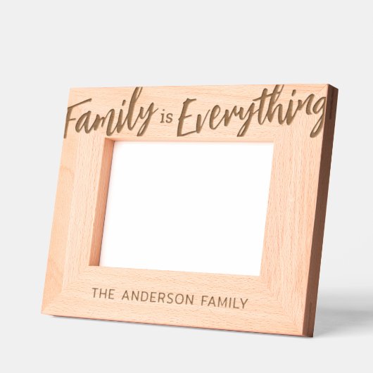 家族パーソナライズされたは全てだ レーザー彫刻フレーム (左)
