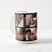 家族パーソナライズされたは全て6 Photo Collage コーヒーマグカップ (正面左)