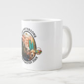 家族パーソナライズされたイースターフォト卵バスケット ジャンボコーヒーマグカップ (正面右)