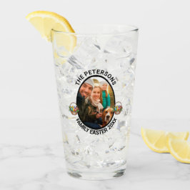 家族パーソナライズされたイースターフォト卵バスケット タンブラーグラス