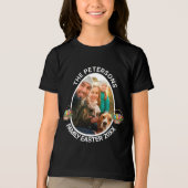 家族パーソナライズされたイースターフォト卵バスケット トライブレンドＴシャツ (正面)