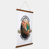 家族パーソナライズされたイースターフォト卵バスケット 吊り下げ型タペストリー (傾斜あり)