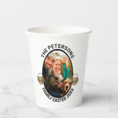 家族パーソナライズされたイースターフォト卵バスケット 紙コップ (正面)