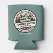 家族パーソナライズされたキャラバンアドベンチャー 缶クーラー (裏面)